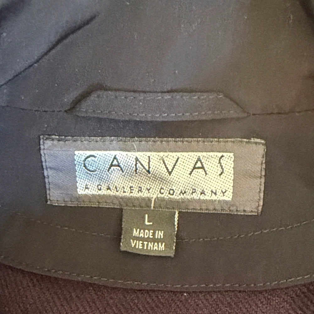 Canvas A Gallery Co.Purple Utility Jacket With Detachable Hood and Lining Size L